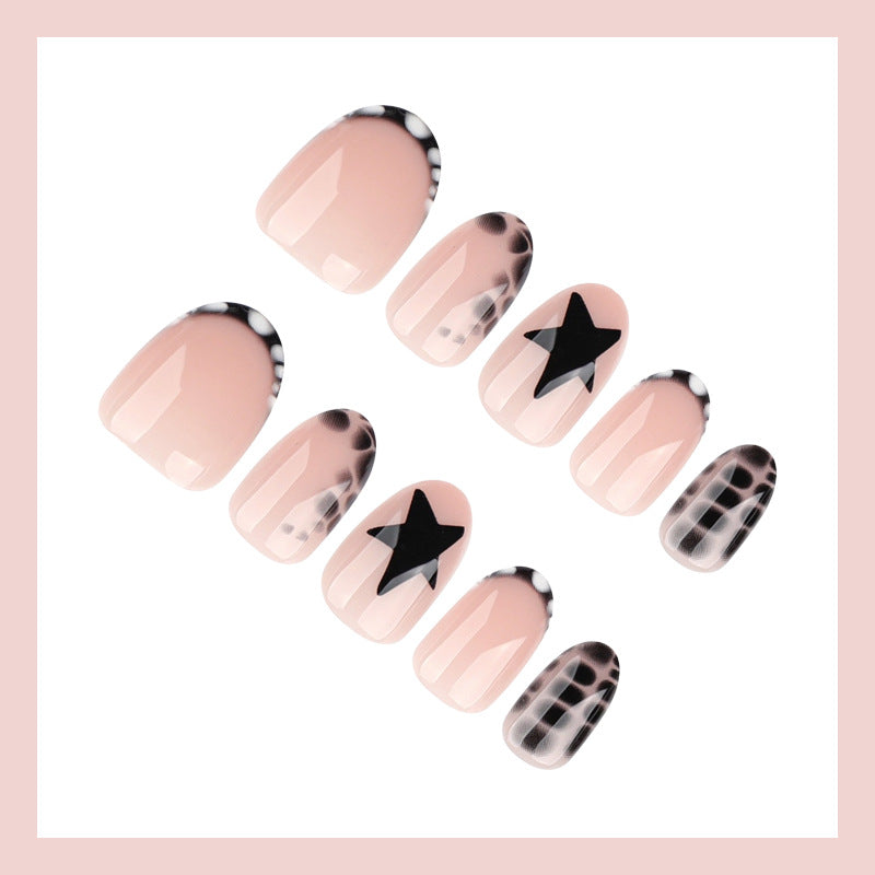 Nail art set with stylish star and geometric patterns Kalsten