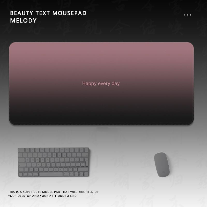 Motivational Text Gaming Mouse Pad