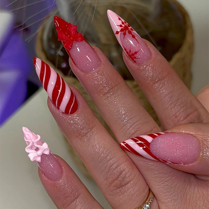 Festive Themed Press-On Nail Collection Kalsten