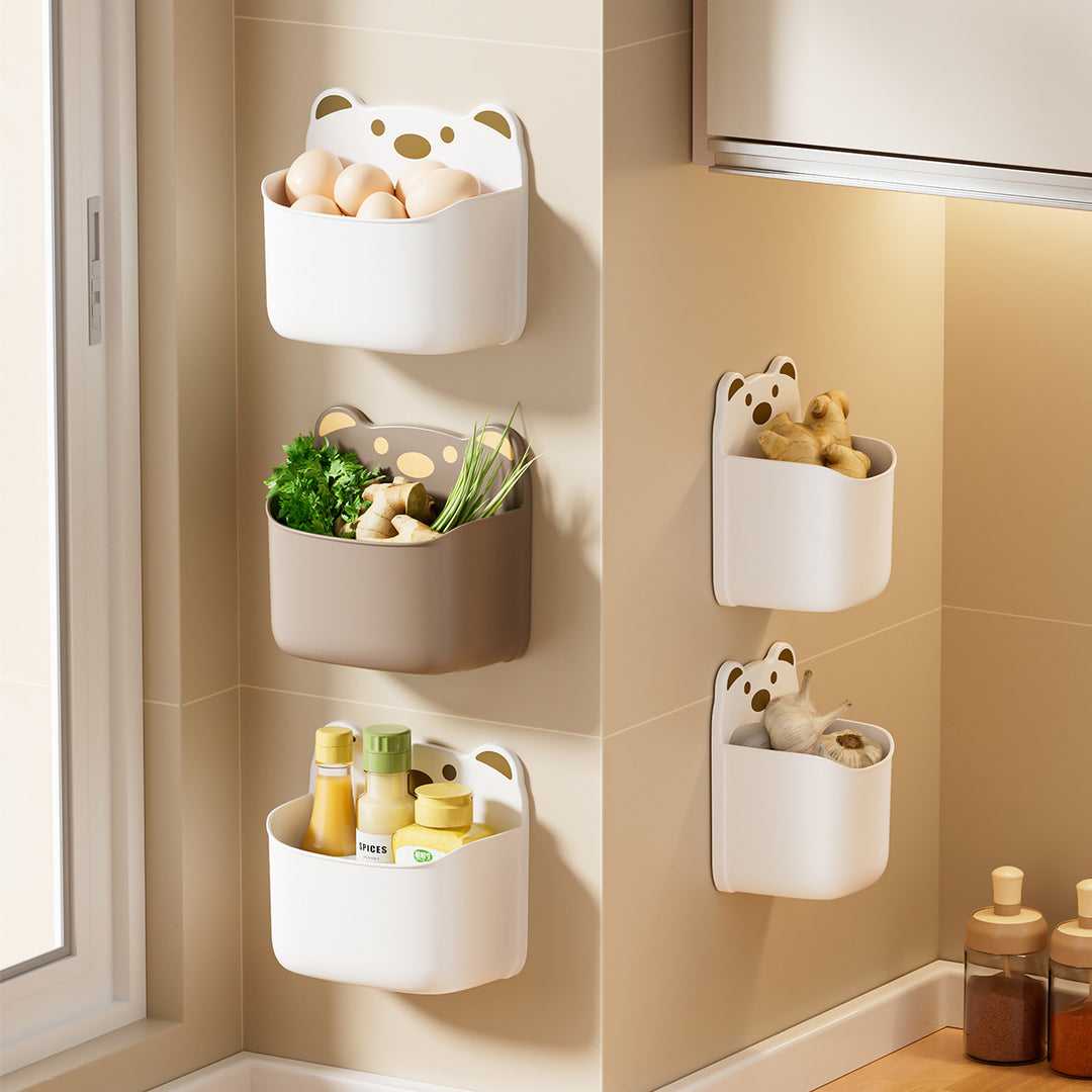 Wall-Mounted Cute Bear-Themed Storage Organizer Kalsten