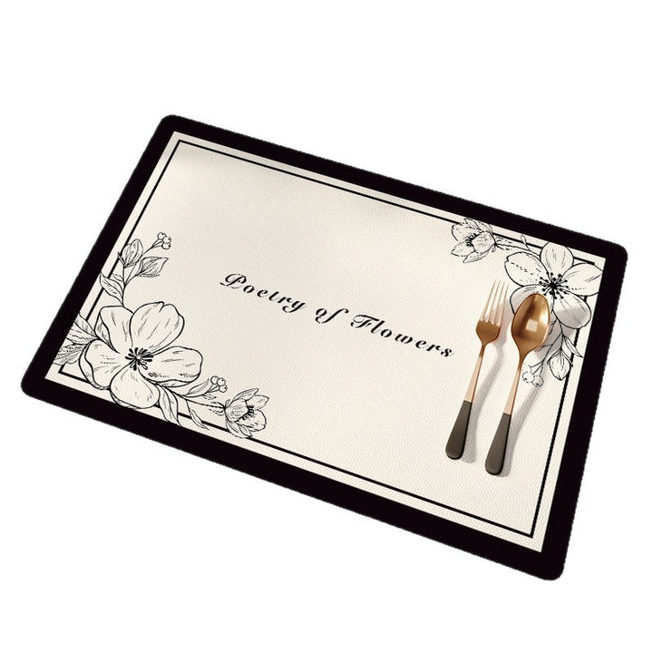 Elegant Floral Pattern Dining Placemats Kalsten