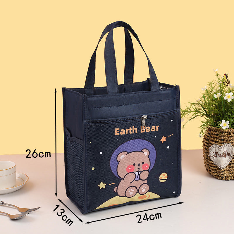 Insulated Bear-Themed Lunch Tote Kalsten