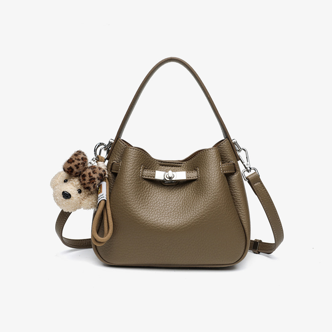 Chic Textured Bucket Handbag