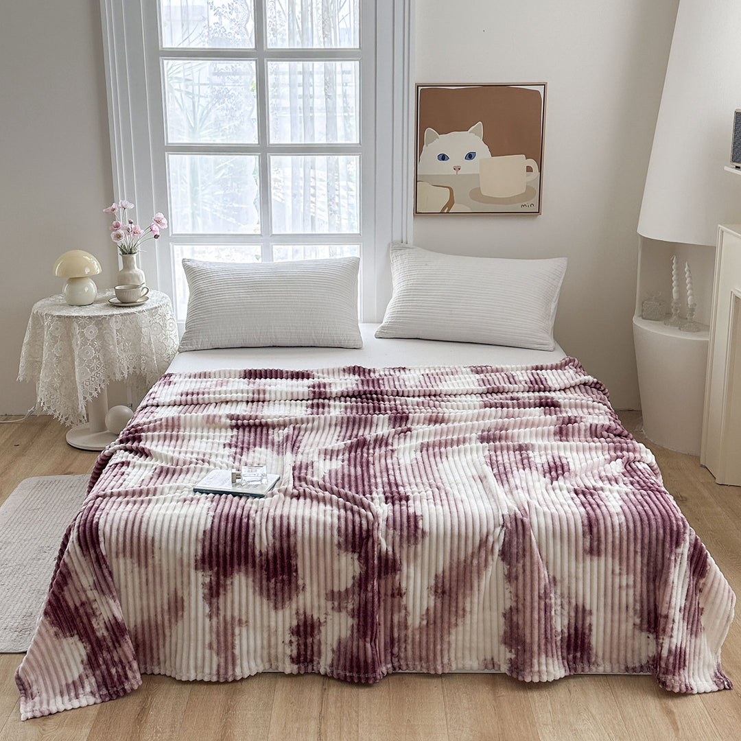 Ultra-Soft Rippled Plush Blanket