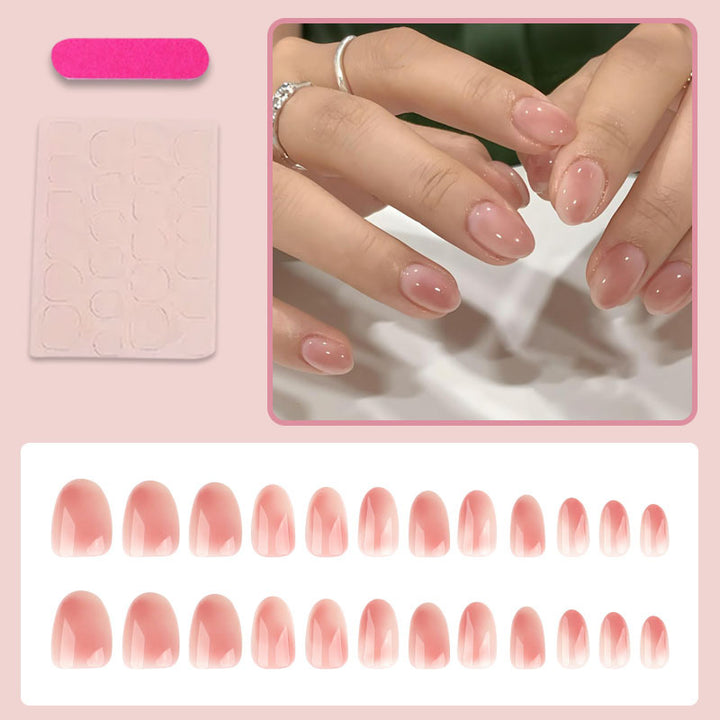 High-quality artificial nail set with elegant natural finish Kalsten