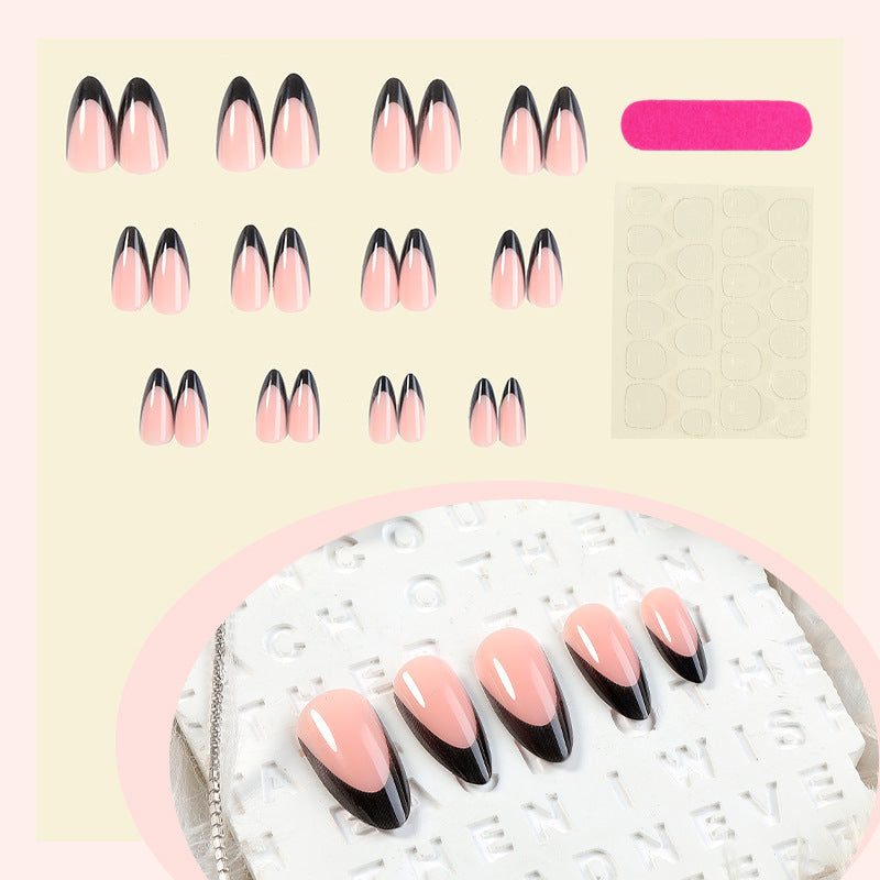 Acrylic Nail Set with Elegant French Tip Design Kalsten