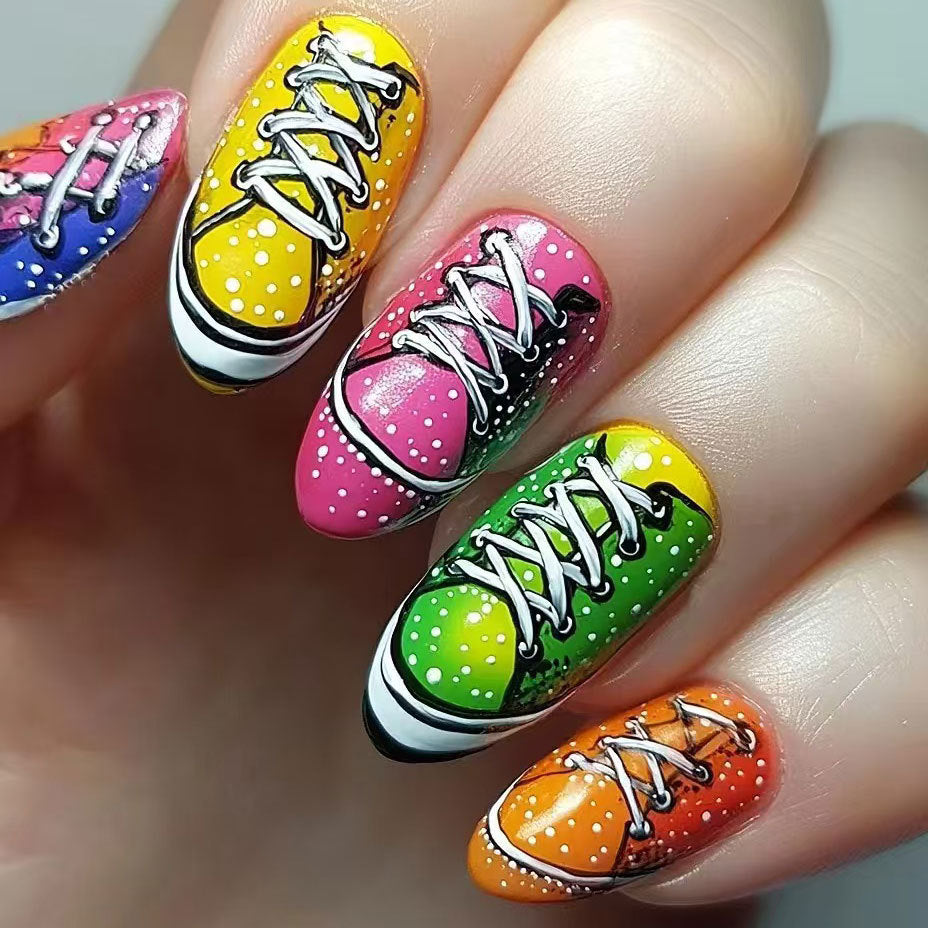 Creative Sneaker Art Nail Design Kit