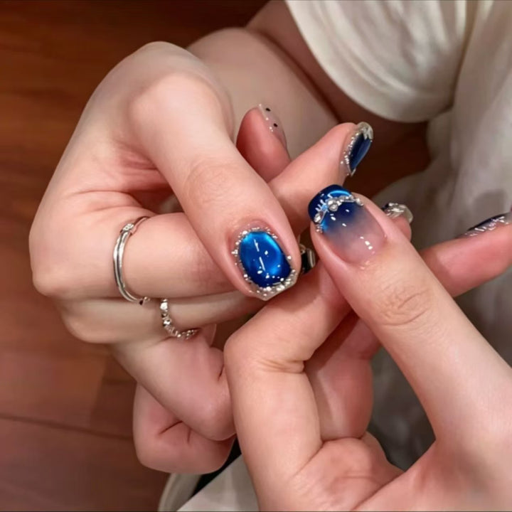 Artistic Celestial Nail Art Extensions