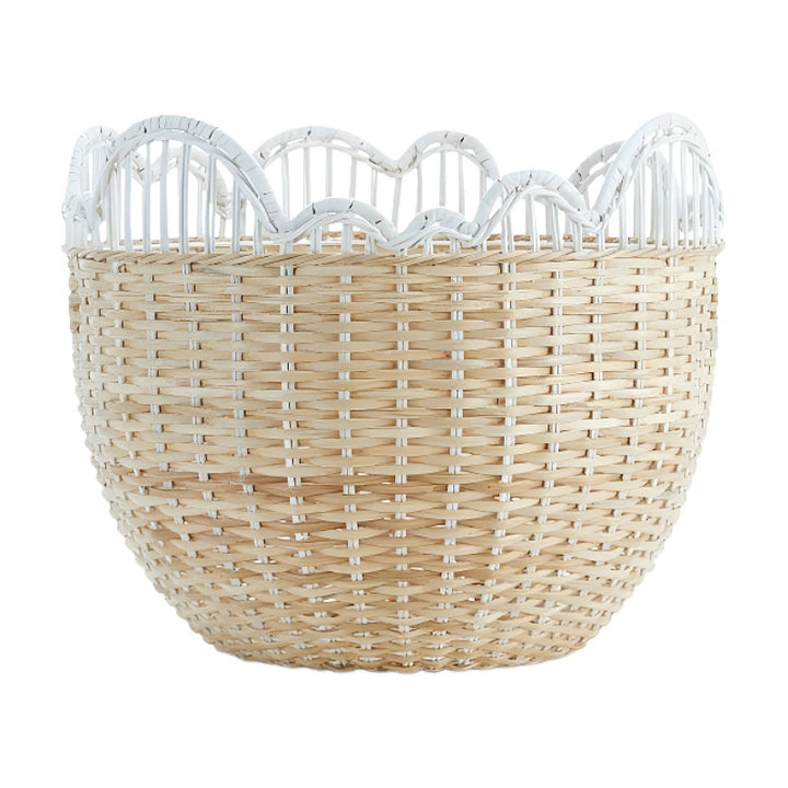 Playful storage basket with wave edge Kalsten