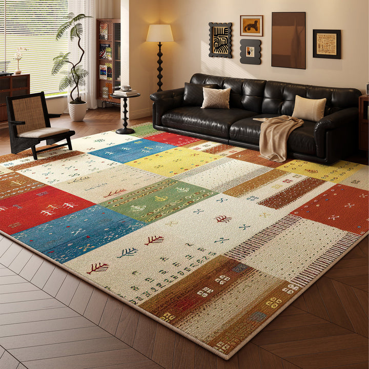 Multi-Pattern Decorative Area Rug Kalsten