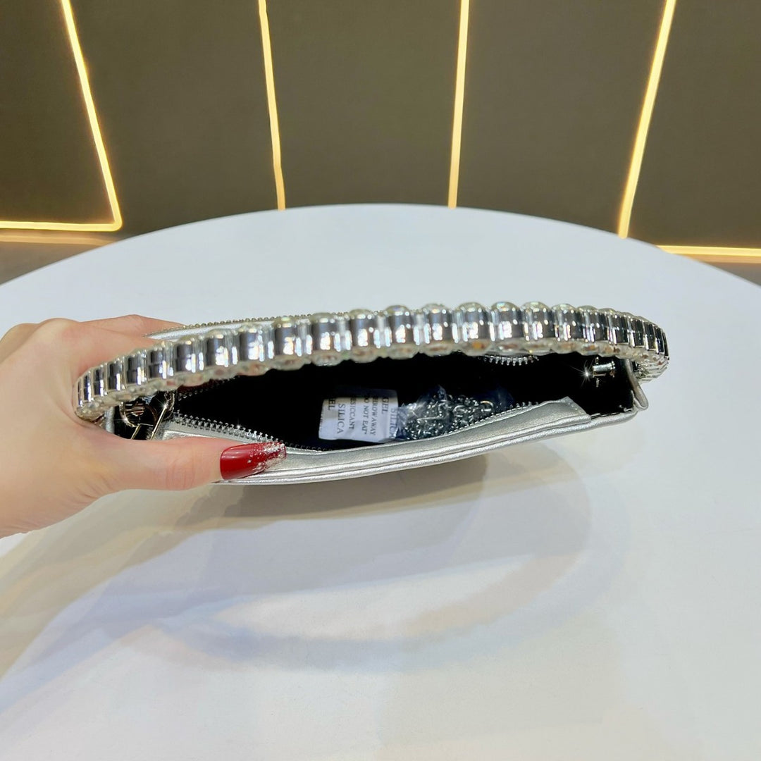 Rhinestone-Studded Clutch