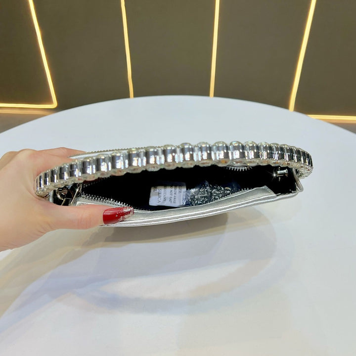 Rhinestone-Studded Clutch