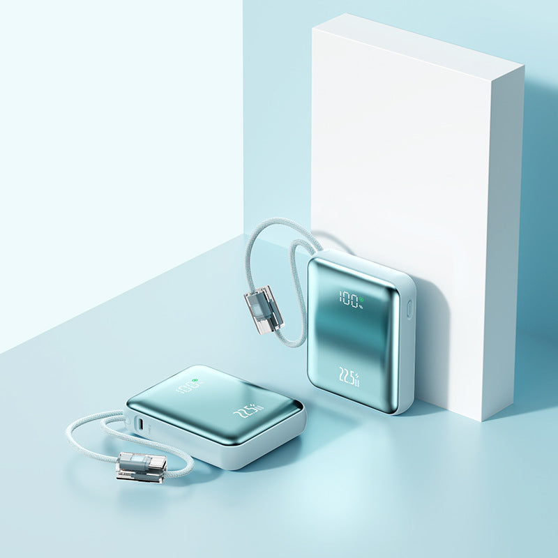 Portable power bank with integrated LED digital display and real-time charging status indicator Kalsten