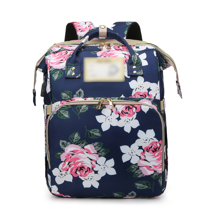 Floral Patterned Multi-Functional Backpack Kalsten