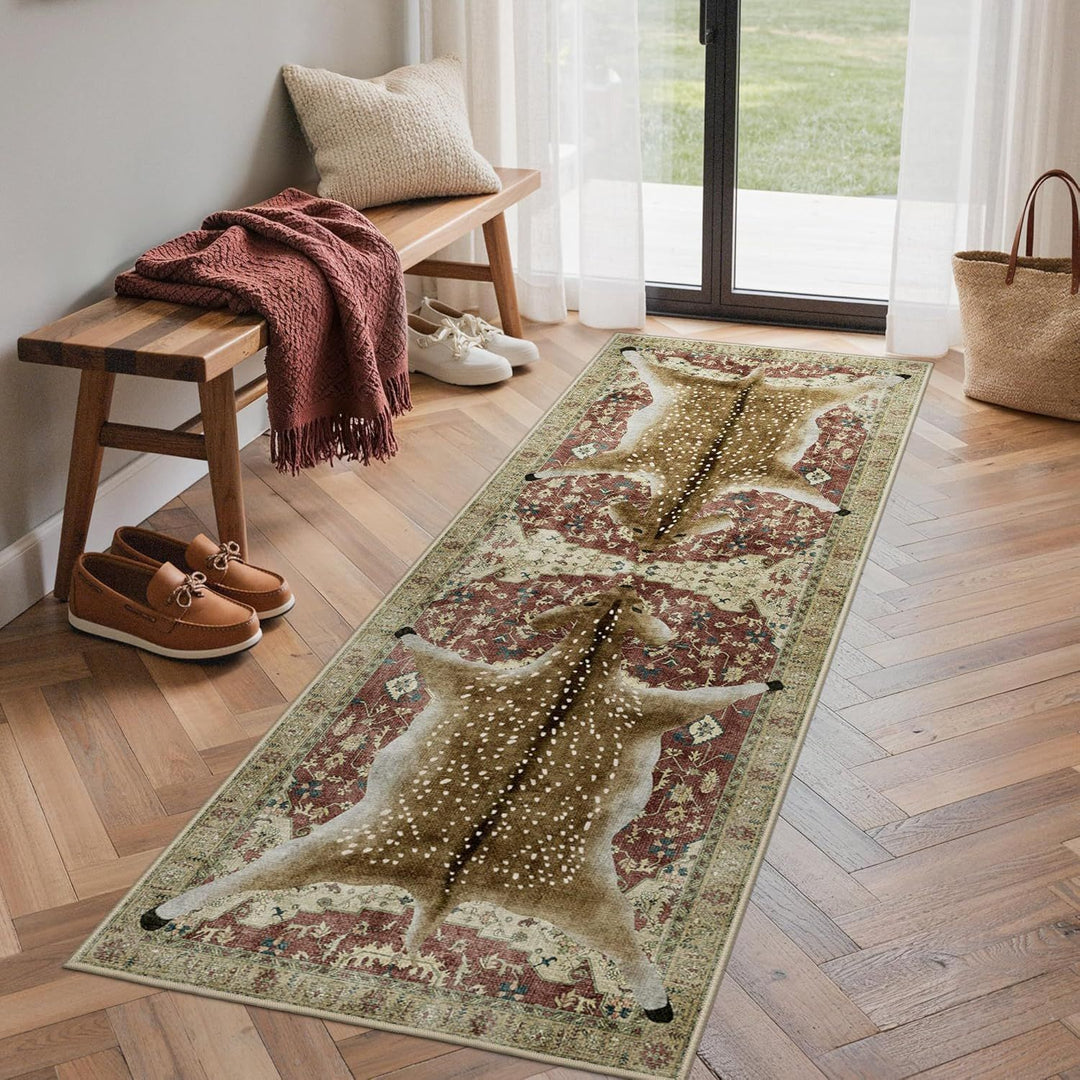 Stylish Leopard Print Runner Rug