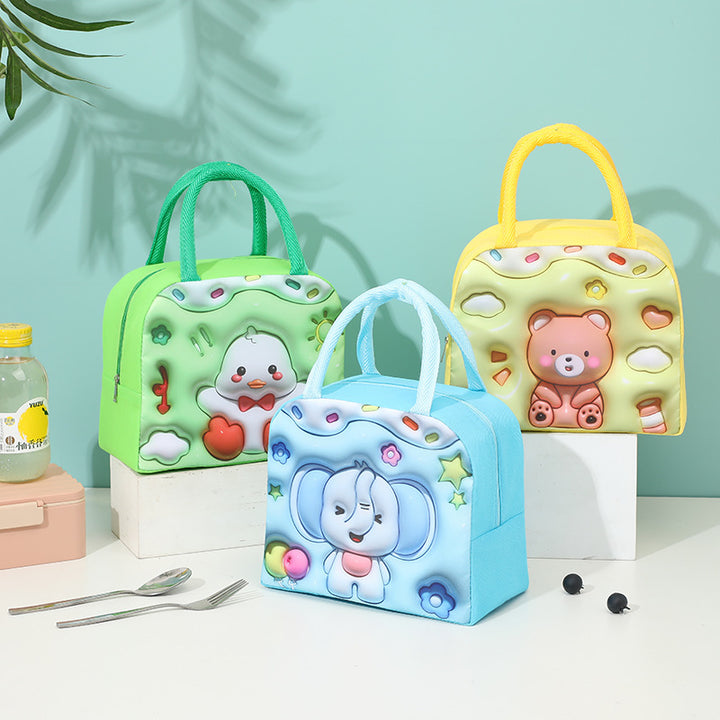 Cute Cat-Themed Insulated Lunch Box