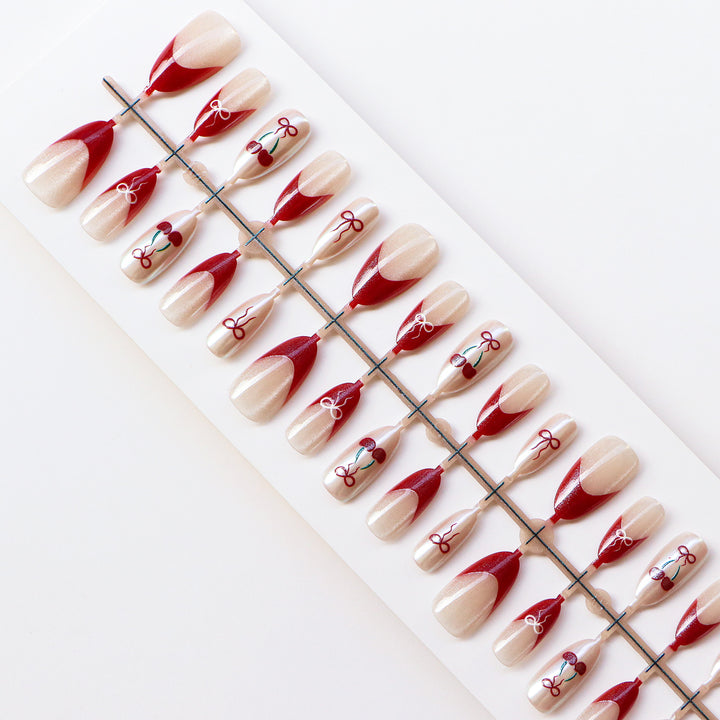 Chic Vintage-Inspired Press-On Nail Set