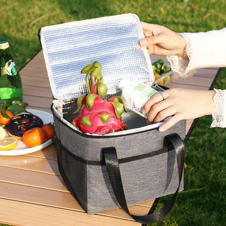 Insulated cooler bag with double-protected zipper Kalsten