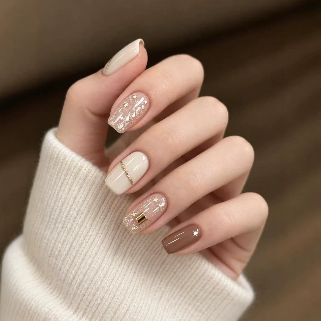Decorative Press-On Nail Art Set