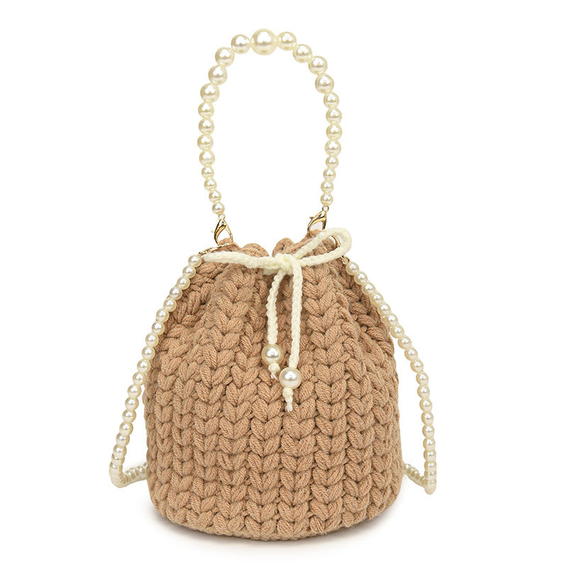Stylish Knitted Bucket Handbag