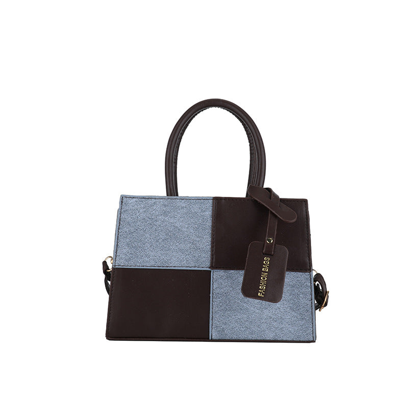 Geometric Patterned Handheld Tote Bag Kalsten