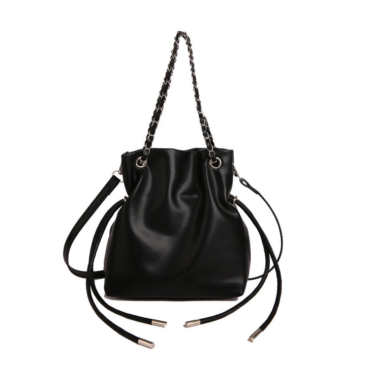 WoChic Slouchy Leather Bucket Bag Kalsten