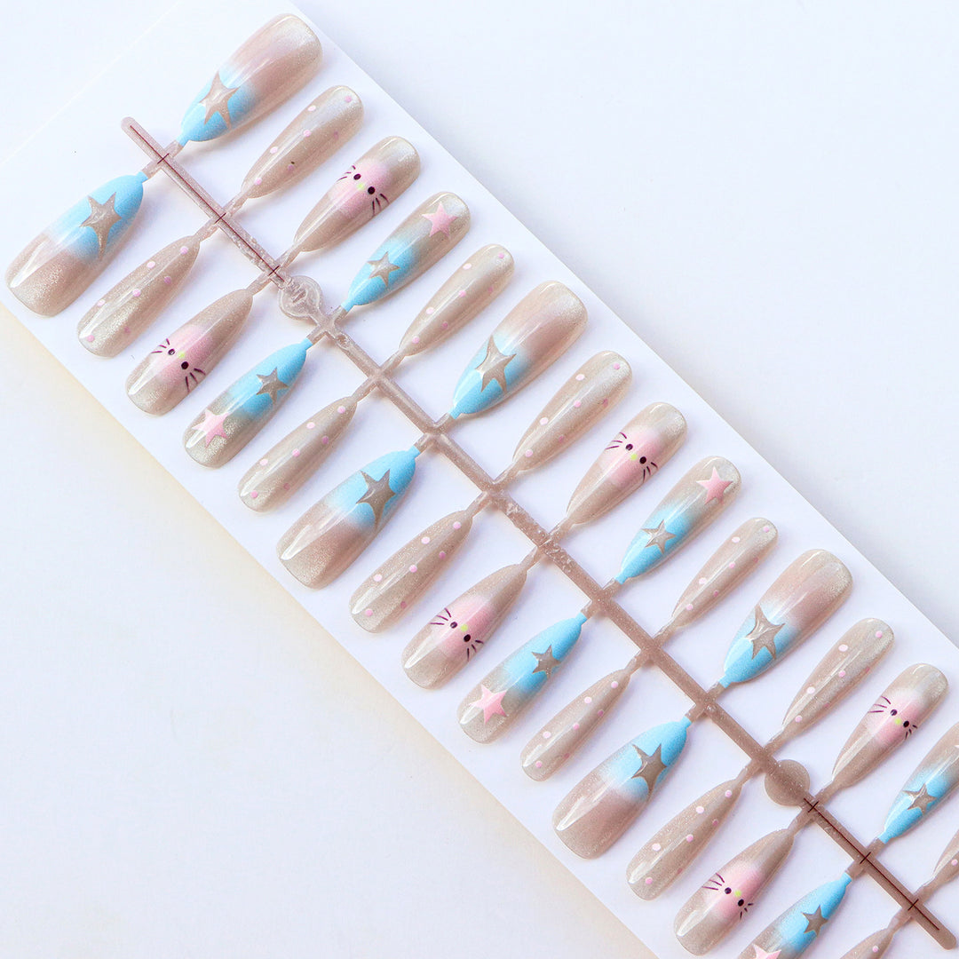 Whimsical Starry Nail Art Set
