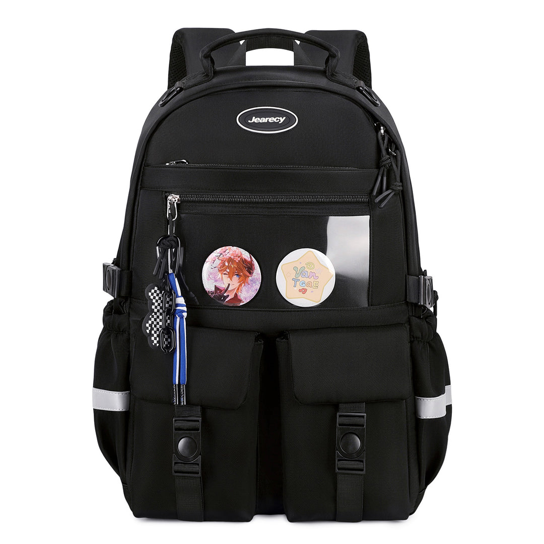 Versatile Cartoon-Embellished Casual Backpack Kalsten