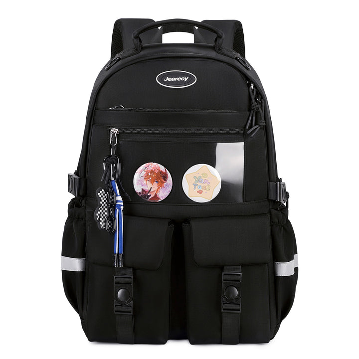 Versatile Cartoon-Embellished Casual Backpack Kalsten