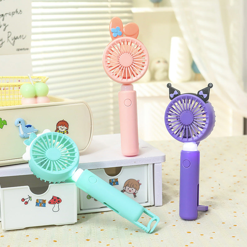 Women's Portable Bunny Design Hand Fan Kalsten