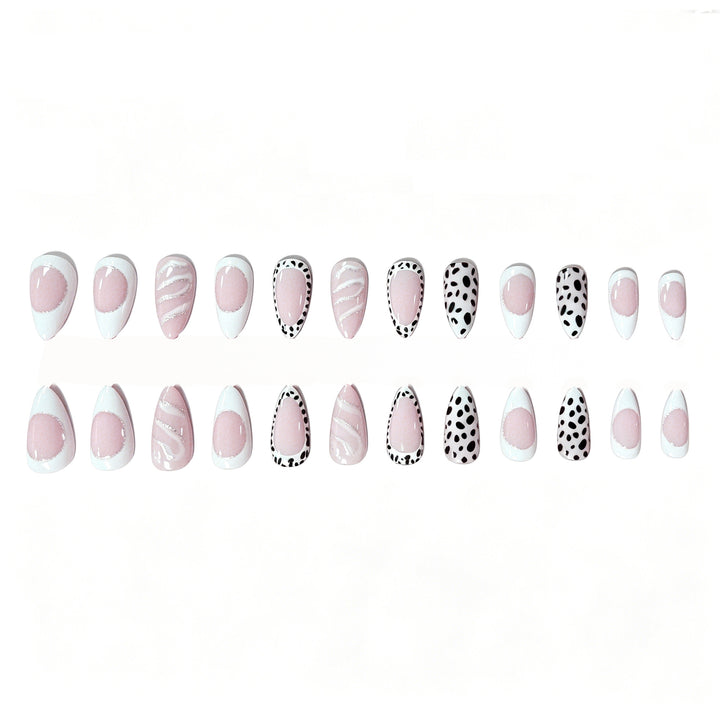 Artistic Almond-Shaped Nail Art Extensions Kalsten
