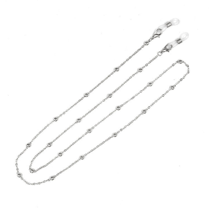 Stylish Glasses Strap Made of Stainless Steel with Bead-Shaped Design Elements Kalsten