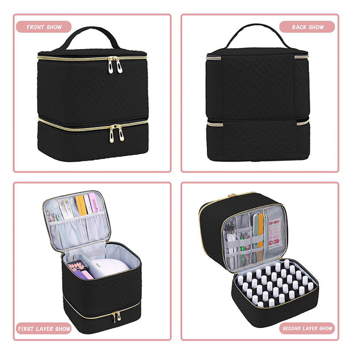 Cosmetic storage bag with multiple compartments Kalsten