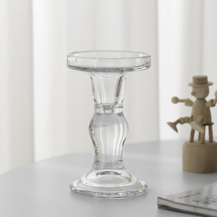Textured Ribbed Vertical-Fluted Decorative Pillar Candle