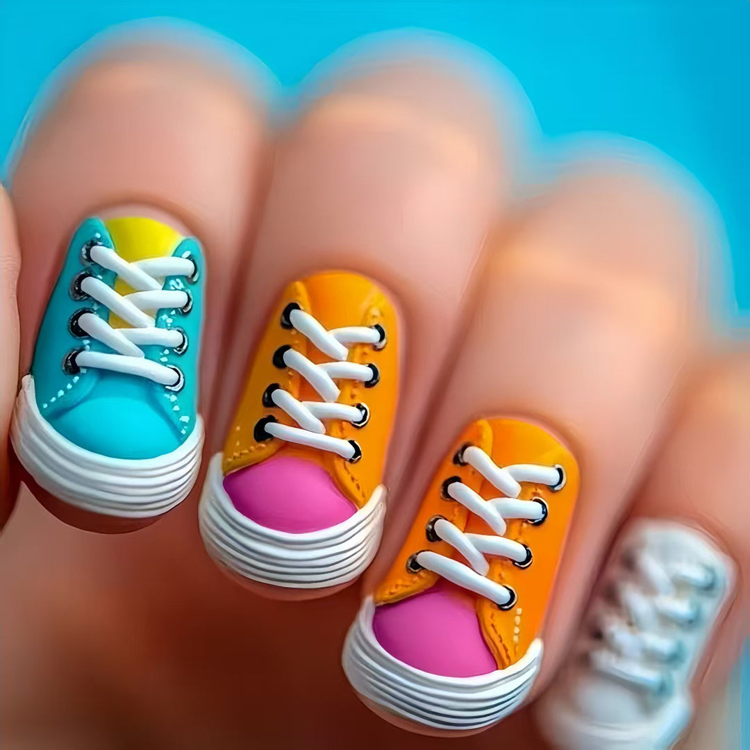 Fun Creative Sneaker Nail Art Kalsten