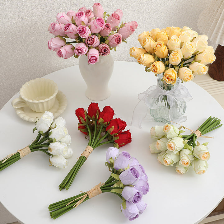 Artificial rose bouquet with fine details