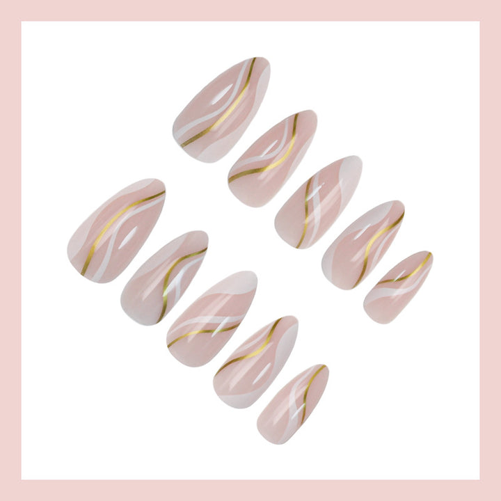Artificial nail set with elegant curve design Kalsten