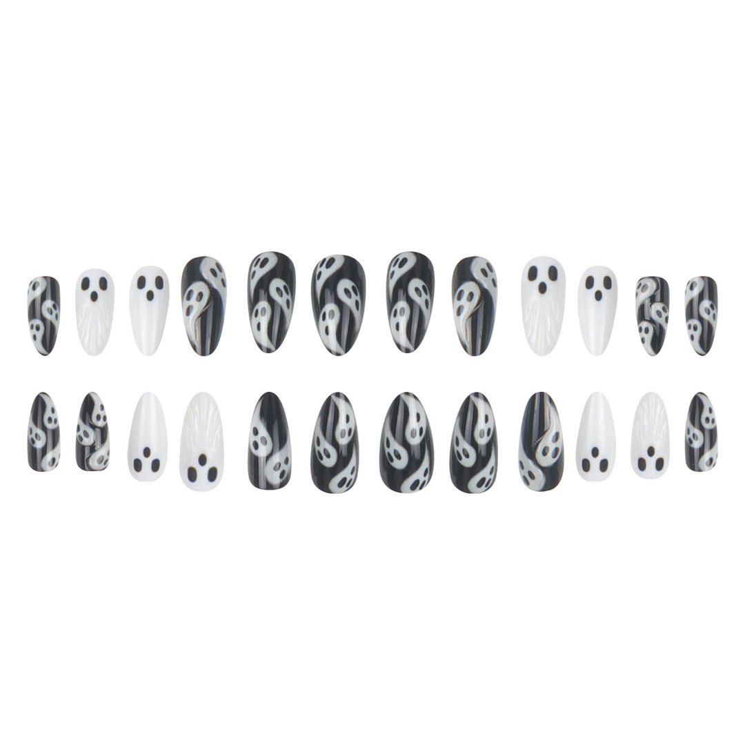 Artistic Ghost-Themed Nail Art Kalsten