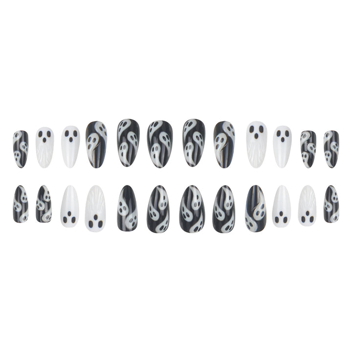 Artistic Ghost-Themed Nail Art Kalsten