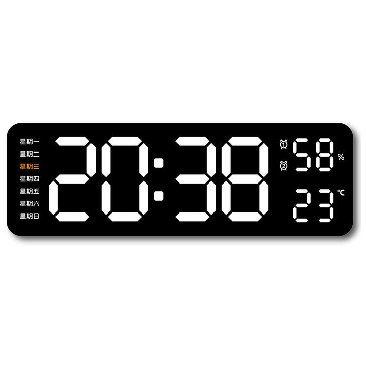 Digital wall clock with temperature and humidity display Kalsten