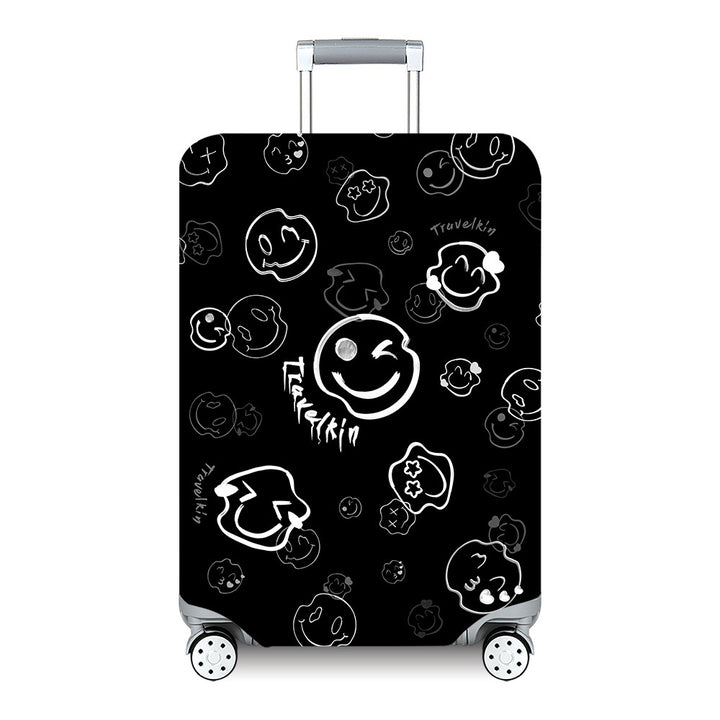 Unisex hard-shell travel suitcase with artistic landscape design Kalsten