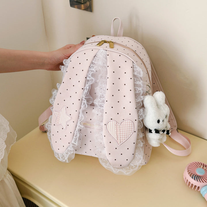 Cute Bunny-Ear Plush Backpack Kalsten