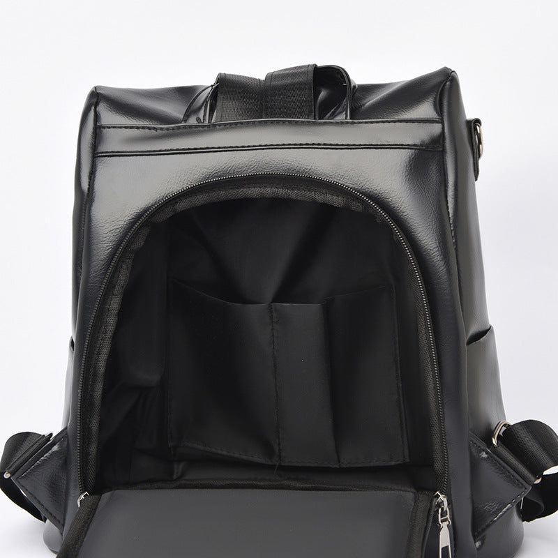 Versatile Structured Leather Backpack Kalsten