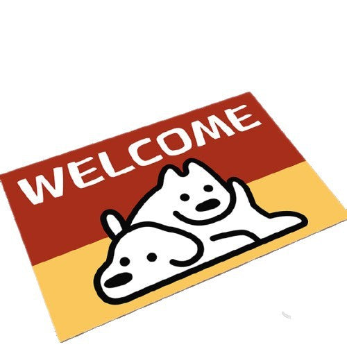 Cartoon Dog-Themed Welcome Mat Kalsten