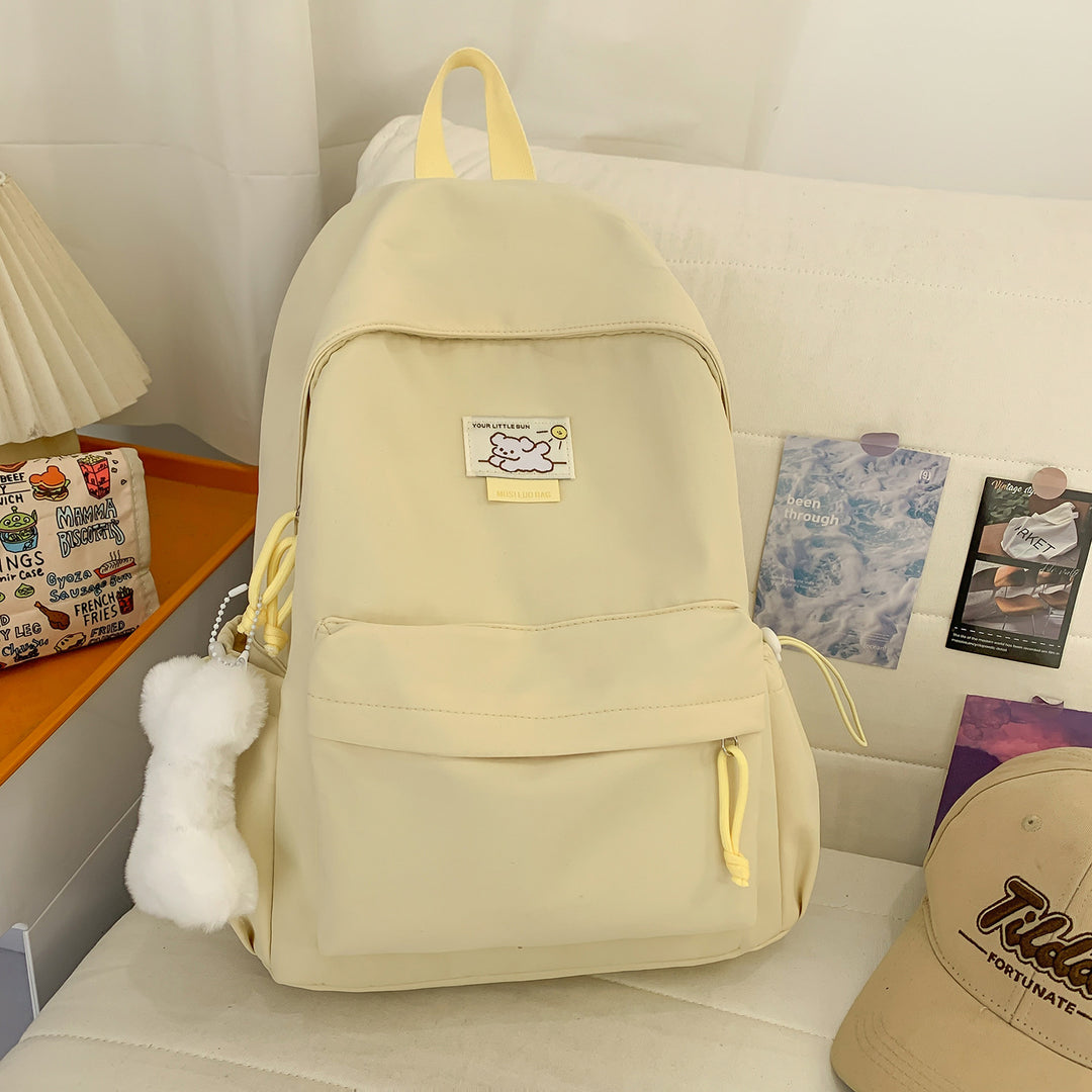 Cute Plush-Embellished Casual Backpack Kalsten
