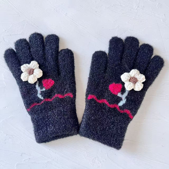 Butterfly Embellished Touchscreen Gloves Kalsten