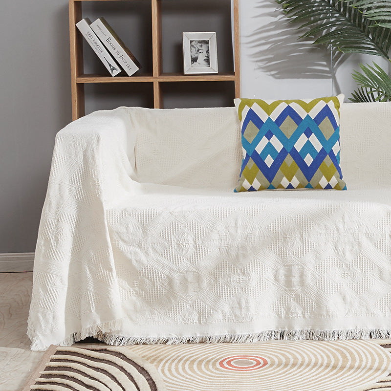 Textured Sofa Throw Blanket