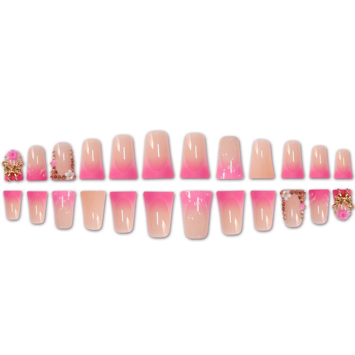 Artistic Floral Press-On Nail Set Kalsten