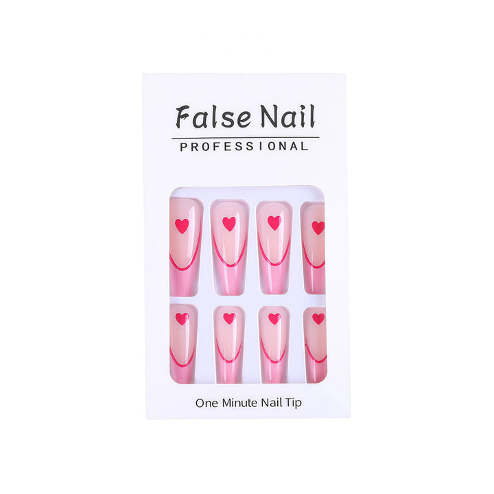 Artificial nails with heart accents Kalsten
