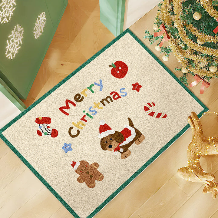 Festive Christmas-Themed Area Mat